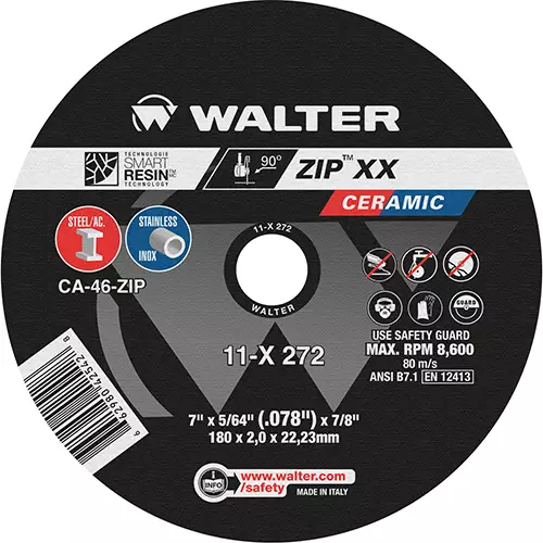 ZIP XX, 7'' x 5/64'' x 7/8'', T1