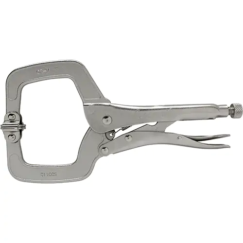 11" Locking C-Clamp with Swivel Pad Tips