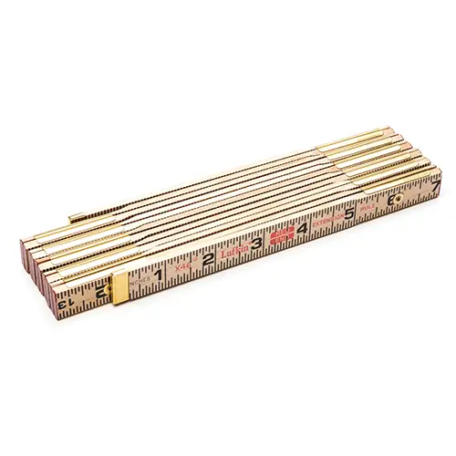 LUFKIN WOOD RULE,6' BRASS EXT,SENSOR,3PK