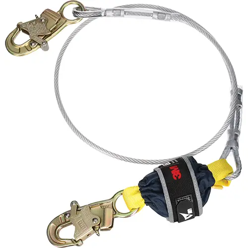 3M™ DBI-SALA® Cable Shock-Absorbing Lanyard 1246486C, 132 – 310 lb (59.9 – 140.6 kg), 6 ft (1.83 m)