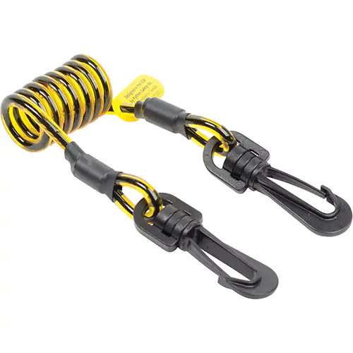 3M™ DBI-SALA® Clip2Clip Coil Tether, 1500059, black, yellow