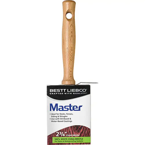 Bestt Liebco® Master Exterior Oi-Based Stain Block Brush, 3 in.