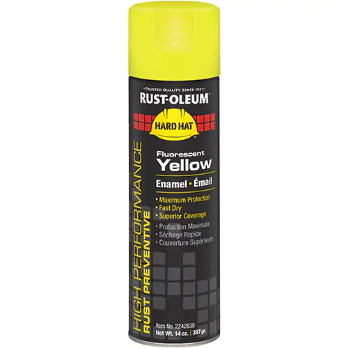 High Performance V2100 System Enamel Spray Paint- FLUORESCENT YELLOW