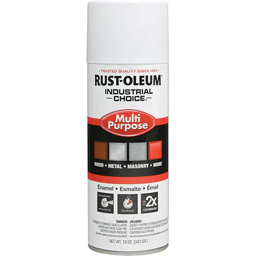 Industrial Choice,1600 System Multi-Purpose Enamel Sprays,FLAT WHITE