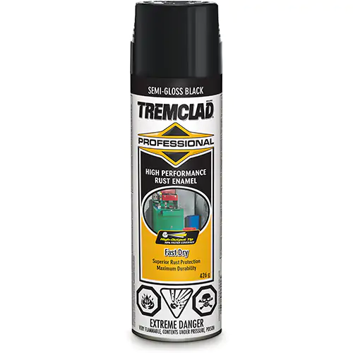 TREMCLAD® Professional Rust Enamel-SEMI-GLOSS BLACK