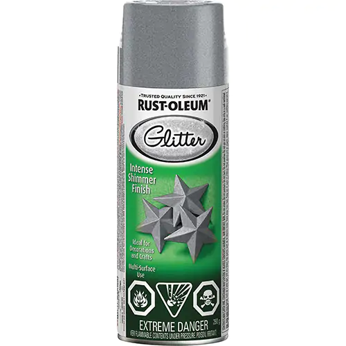 Rust-Oleum Specialty Glitter Spray Paint- GLITTER SILVER