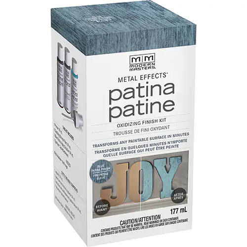 METAL EFFECTS BLUE PATINA FINISH