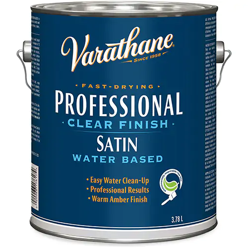 Varathane Professional Water Based Clear Finish-CLEAR SATIN