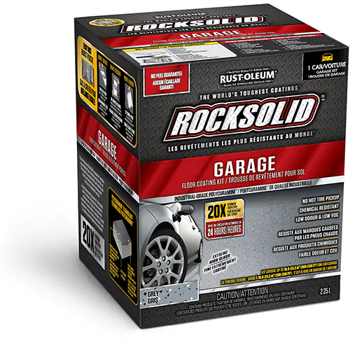 RockSolid Garage Floor Coating Kit- GREY