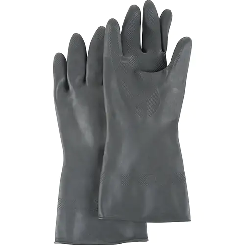 AlphaTec® 87-118 Cotton Flocking Unsupported, Black Natural Latex Rubber, Reversed Lozenge, Beaded, Size 9