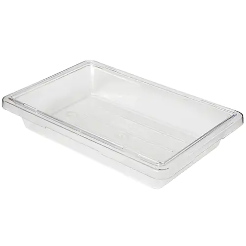 Rubbermaid Commercial Products Food/Tote Box 2 Gal 18" X 12" X 3.5" Clear
