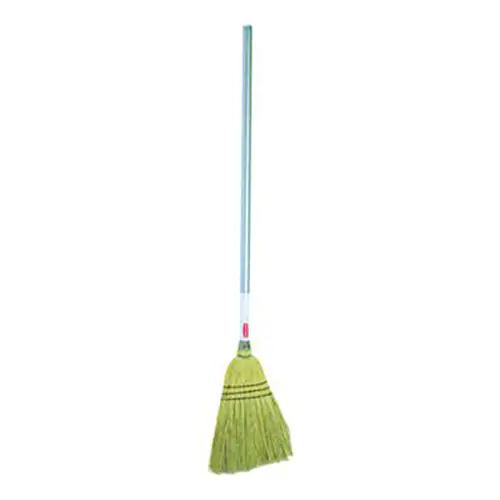 Rubbermaid Commercial Products Lobby Corn Broom, Wood Handle, Brown