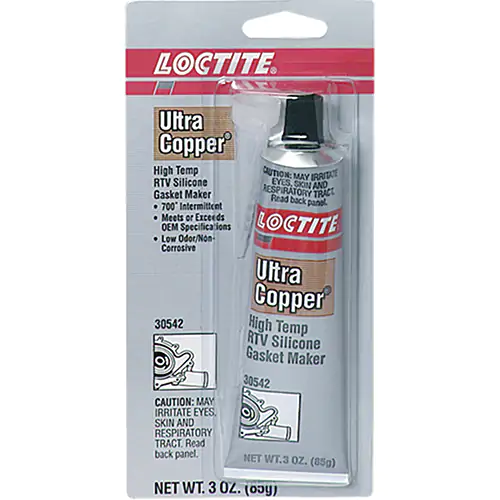 5920 Copper High Temp RTV Silicone Gasket Maker 70 ml Tube Carded Tube