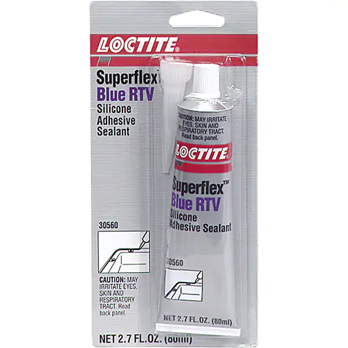 SUPERFLEX® Blue RTV Silicone Adhesive Sealant 80 ml Tube Carded Tube