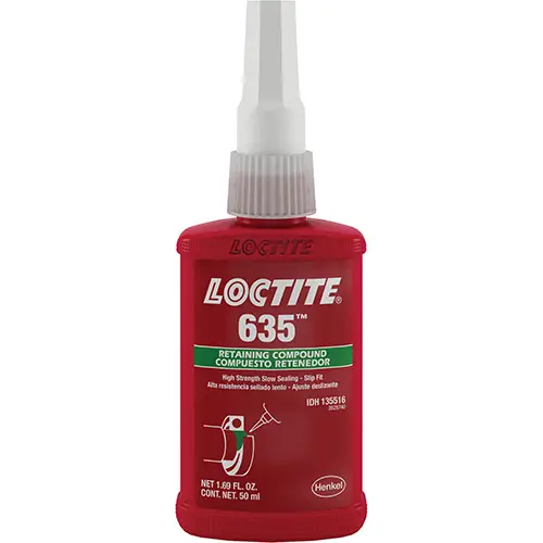 Retaining Compound 635 High Strength/Slow Cure 50 ml Bottle