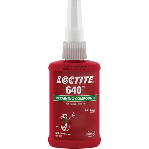Retaining Compound 640 Medium Strength/High Temperature 50 ml Bottle