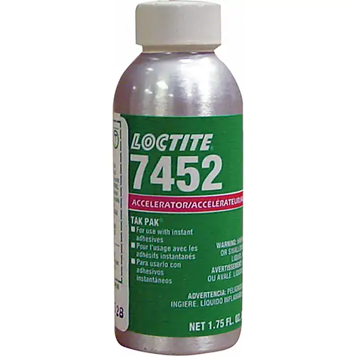 TAK PAK® 7452 Accelerator (Acetone) 1.75 fl. oz. Spray-Cap Glass Bottle