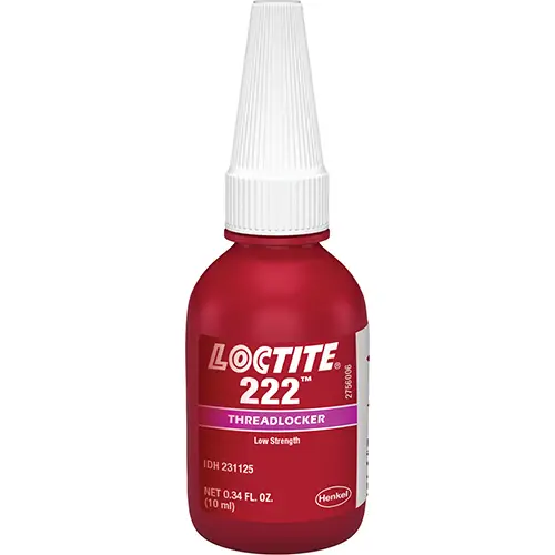 Threadlocker 222 Low Strength/Small Screw 10 ml Bottle