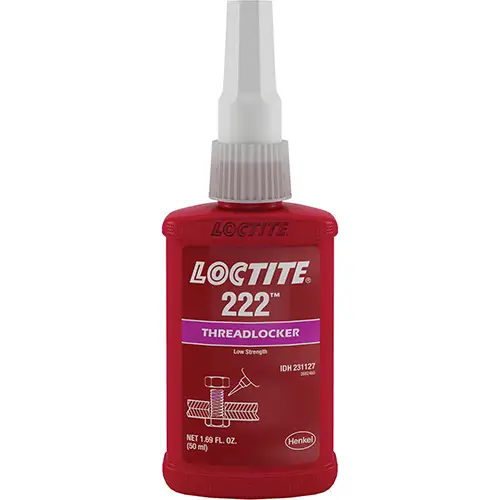 Threadlocker 222 Low Strength/Small Screw 50 ml Bottle