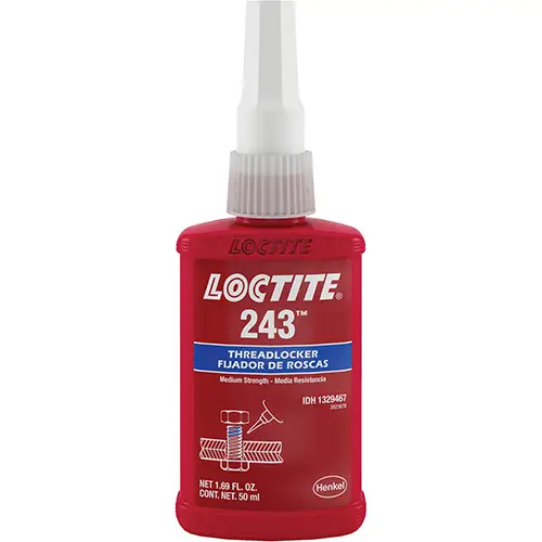Threadlocker 243 Oil Tolerant/Medium Strength 50 ml Bottle