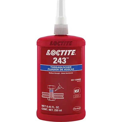 Threadlocker 243 Oil Tolerant/Medium Strength 250 ml Bottle