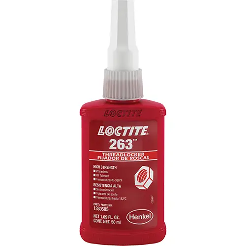 Threadlocker 263 High Strength/Rapid Cure 50 ml Bottle