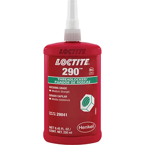Threadlocker 290 Wicking Grade/Medium Strength 250 ml Bottle