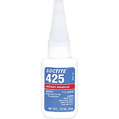 ASSURE™ 425 Surface Curing Threadlocker 20 gm Net Wt. Bottle