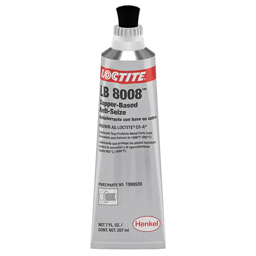 LOCTITE LB 8008 C5-A Copper Based Anti-Seize 7 oz. Net Wt. Brush Top Tube