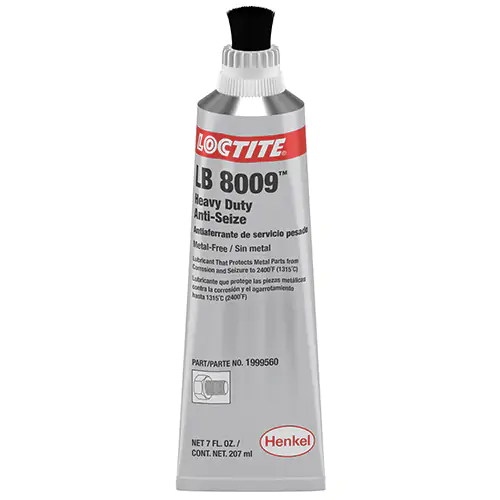 LOCTITE LB 8009 Heavy Duty Anti-Seize 7 oz. Net Wt. Brush Top Tube