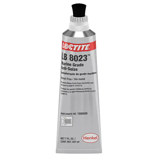LOCTITE LB 8023 Marine Grade Anti-Seize 7 oz. Net Wt. Brush Top Tube