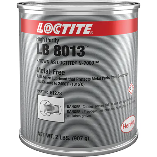 Metal Free N-7000 High Purity Anti-Seize 2 lb. Net Wt. Brush Top