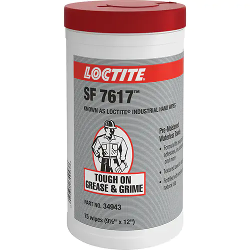 LOCTITE® Industrial Hand Wipes 75 Count per Tub