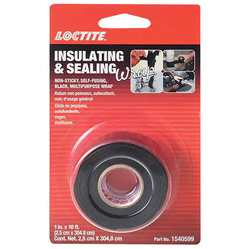 LOCTITE® Insulating and Sealing Wrap Black 1" width x 10" Roll