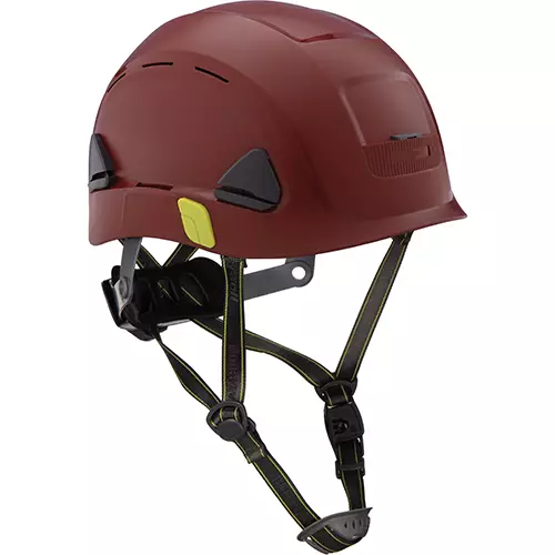 SAFETY HELMET, VENTED, BROWN