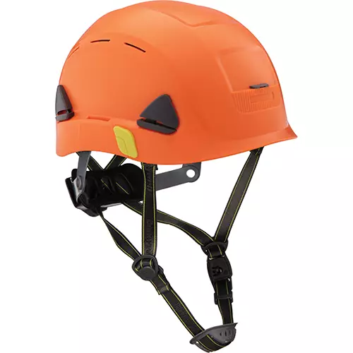 SAFETY HELMET, VENTED, ORANGE HIGH VIS