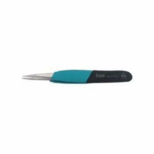 TWEEZER,FINE STRT,4.75",SERR,ERGO