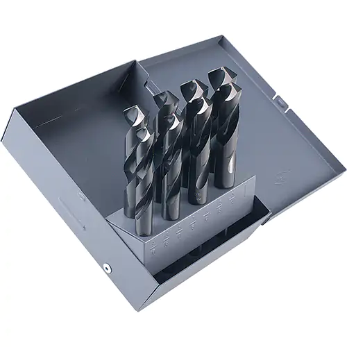 8PC 9/16-1X1/16 BLCK 3FLAT SHK S&D SET