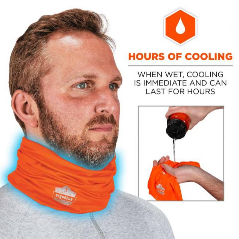 Chill-Its 6487 Cooling Multi-Band – Performance Knit, Hi-Vis Orange