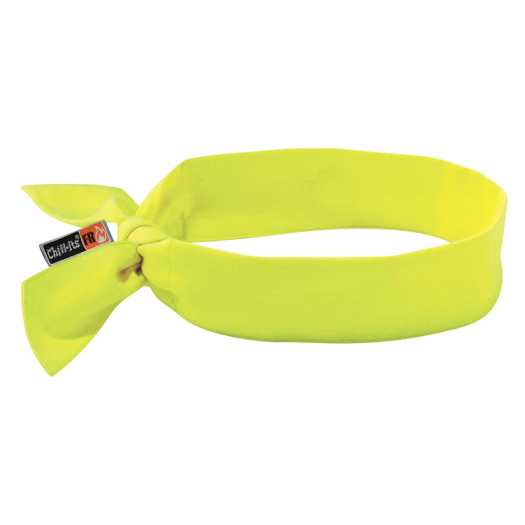 Chill-Its 6700FR Evaporative FR Cooling Bandana Headband – Tie Closure, Lime