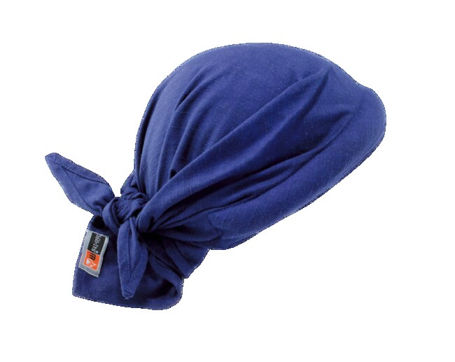 Chill-Its 6710FR Evaporative FR Cooling Bandana Triangle Hat – Tie Closure, Blue