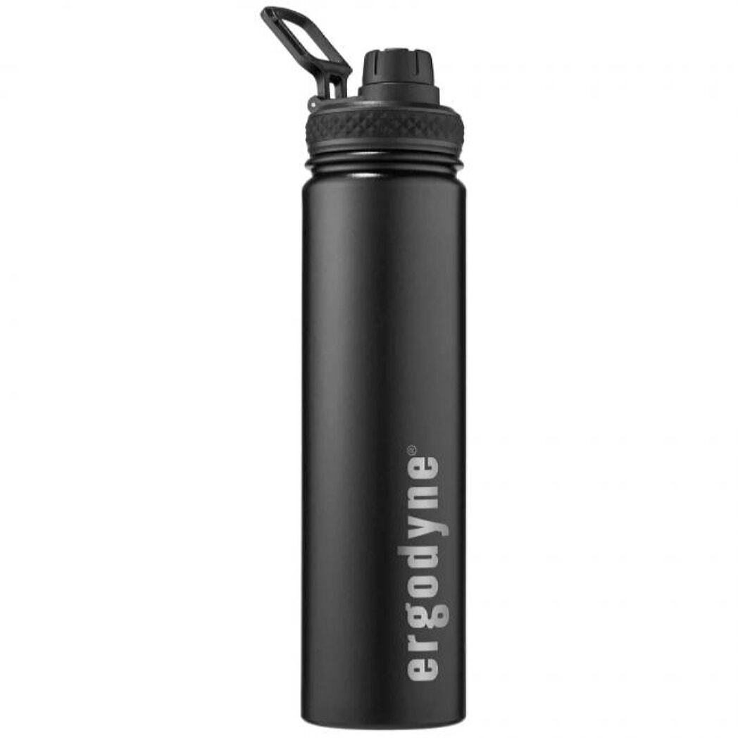 Chill-Its 5152 Insulated Stainless Steel Water Bottle – 25oz, Black, 750 ml