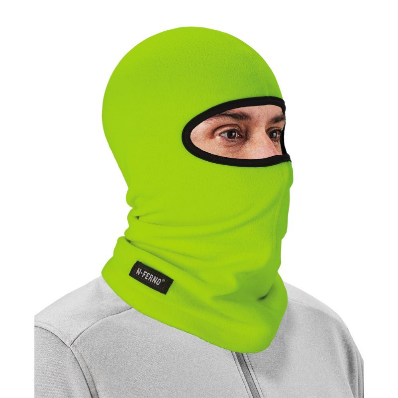 Balaclava Face Mask – 2-Way Stretch Fleece ( Lime)