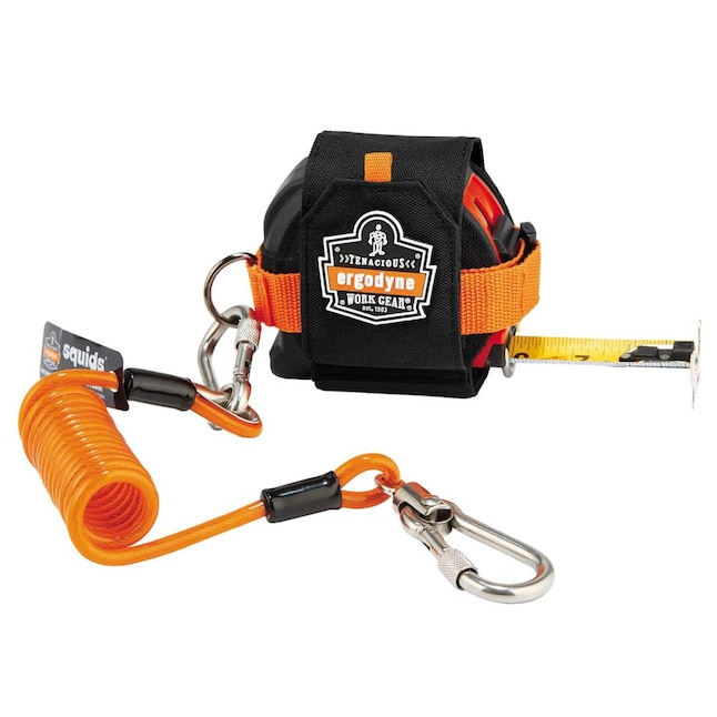 Squids 3130M Coiled Cable Tool Lanyard – 5lb, Orange, Standard (7-51in (18-129cm))