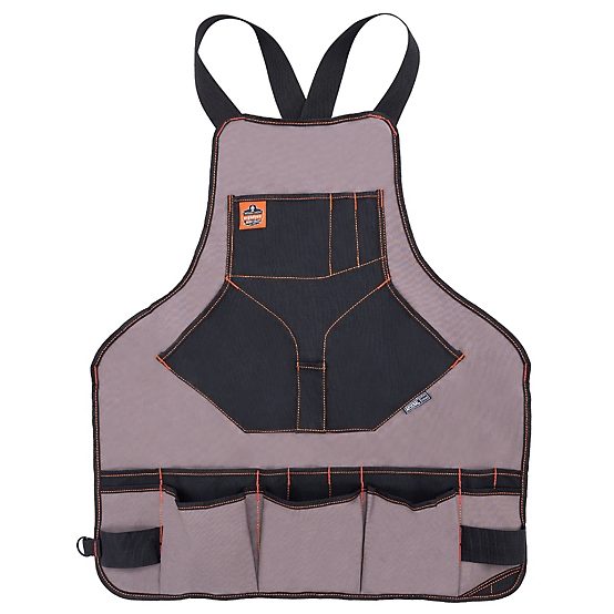 Arsenal 5704 Canvas Tool Apron – 22-Pocket, Gray