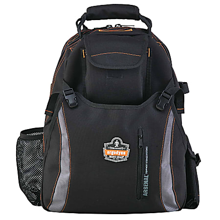 Arsenal 5843 Tool Backpack Dual Compartment, Black (13.5in x 8.5in x 18in (34cm x 22cm x 61cm))