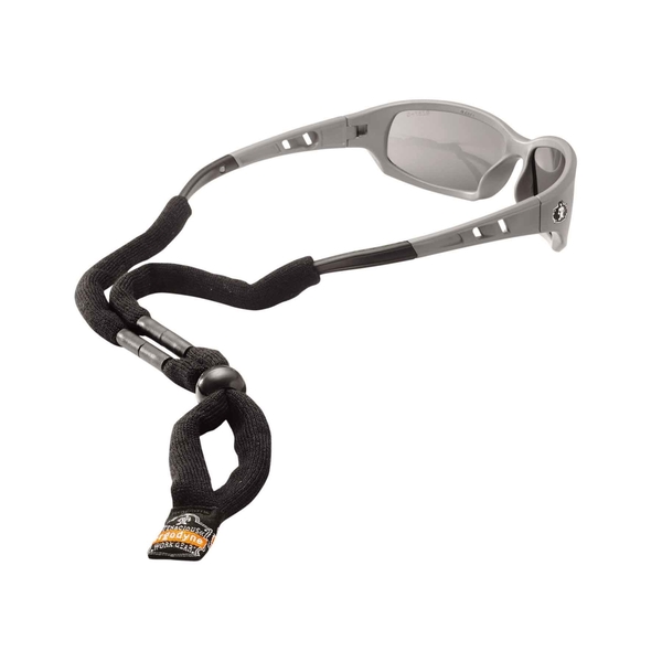 Skullerz 3215 Cotton Breakaway Eyewear Lanyard, Black