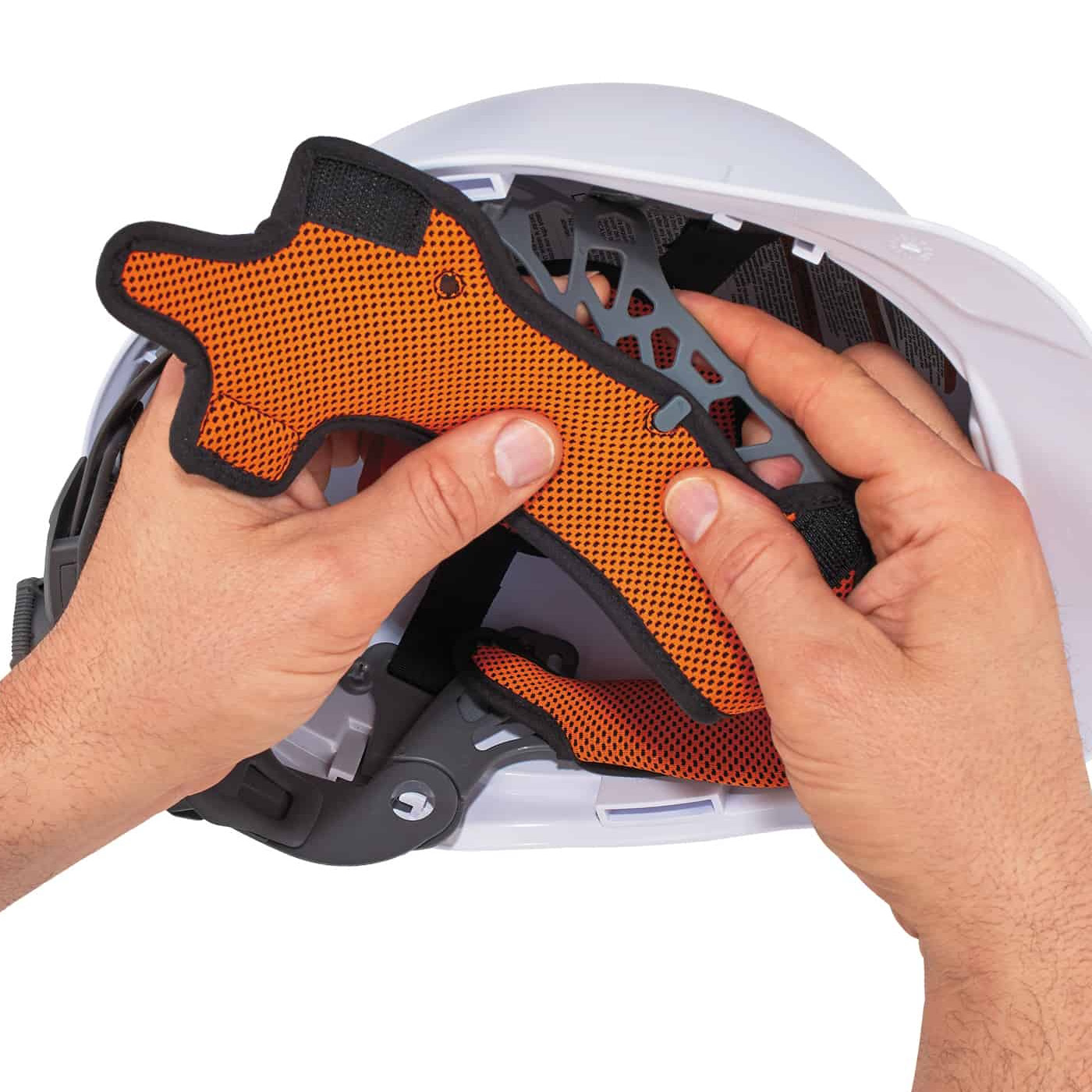 Skullerz 8984 Hard Hat Sweatband Replacement (3-Pack), Orange