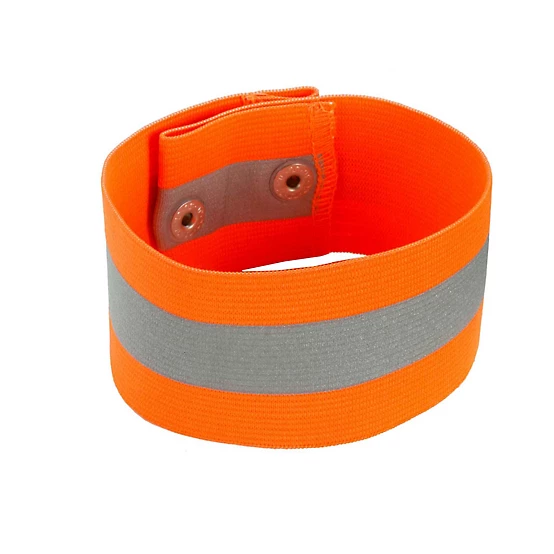 GloWear 8001 Hi-Vis Arm and Leg Band – Snap Closure, Orange, S/M