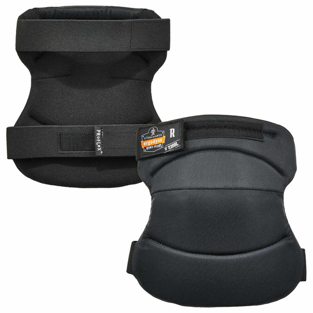 ProFlex 230HL Knee Pads – Wide Soft Cap, Hook & Loop, Black
